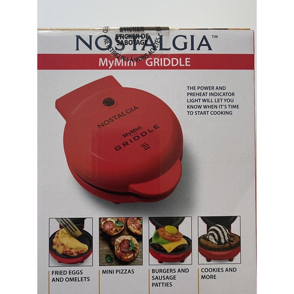 Nostalgia My Mini Griddle Non-Stick Compact  5" NIB - Picture 2 of 4